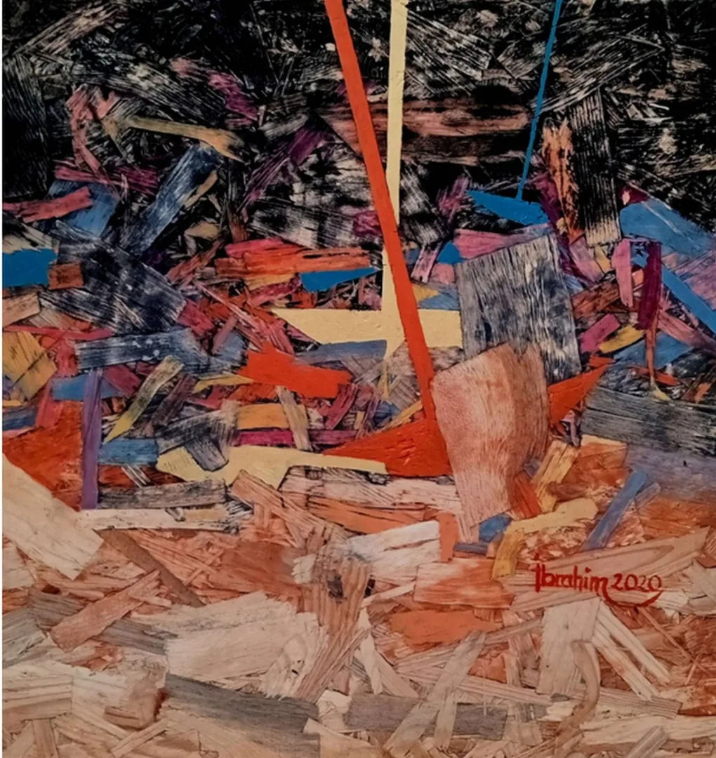 İBRAHİM AKGÜNEY — “İsimsiz”, 2020 "İsimsiz" eseri İBRAHİM AKGÜNEY tarafından 2020 yılında 40x40 cm ölçülerinde OSB üzeri yağlı boya tekniği ile yapılmıştır.