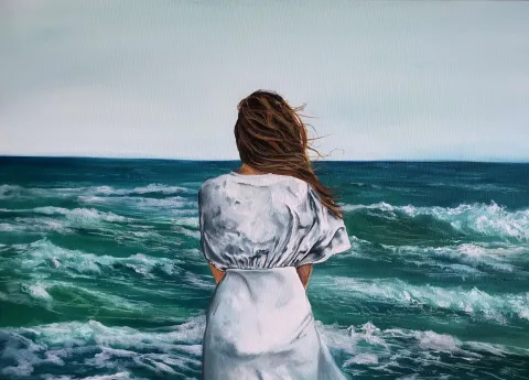 İLHAN HARUN CAN — “silent Water3”, 2023 "silent Water3" eseri İLHAN HARUN CAN tarafından 2023 yılında 50x70 cm ölçülerinde Tuval üzeri yağlı boya tekniği ile yapılmıştır.