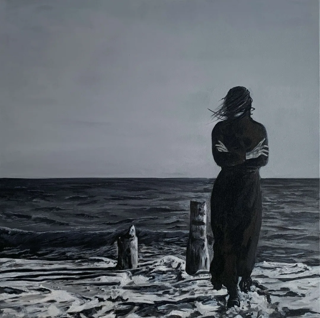 "Melancholie 2" eseri İLHAN HARUN CAN tarafından 2023 yılında 50x50 cm ölçülerinde Tuval üzeri yağlı boya tekniği ile yapılmıştır.