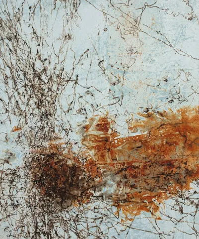MEHDİ SAADETİ — “İran Passionu -XX”, 2023 "İran Passionu -XX" eseri MEHDİ SAADETİ tarafından 2023 yılında 118x96 cm ölçülerinde Tuval üzeri karışık teknik tekniği ile yapılmıştır.