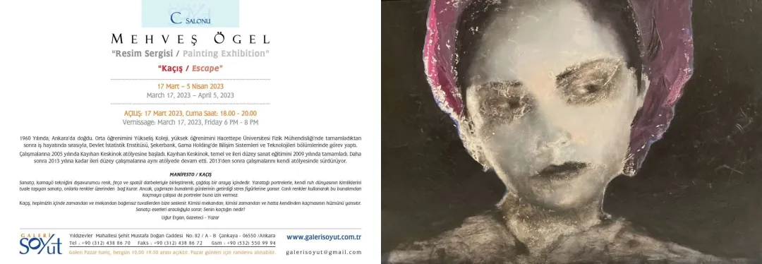 MEHVEŞ ÖGEL — sergiden görünüm