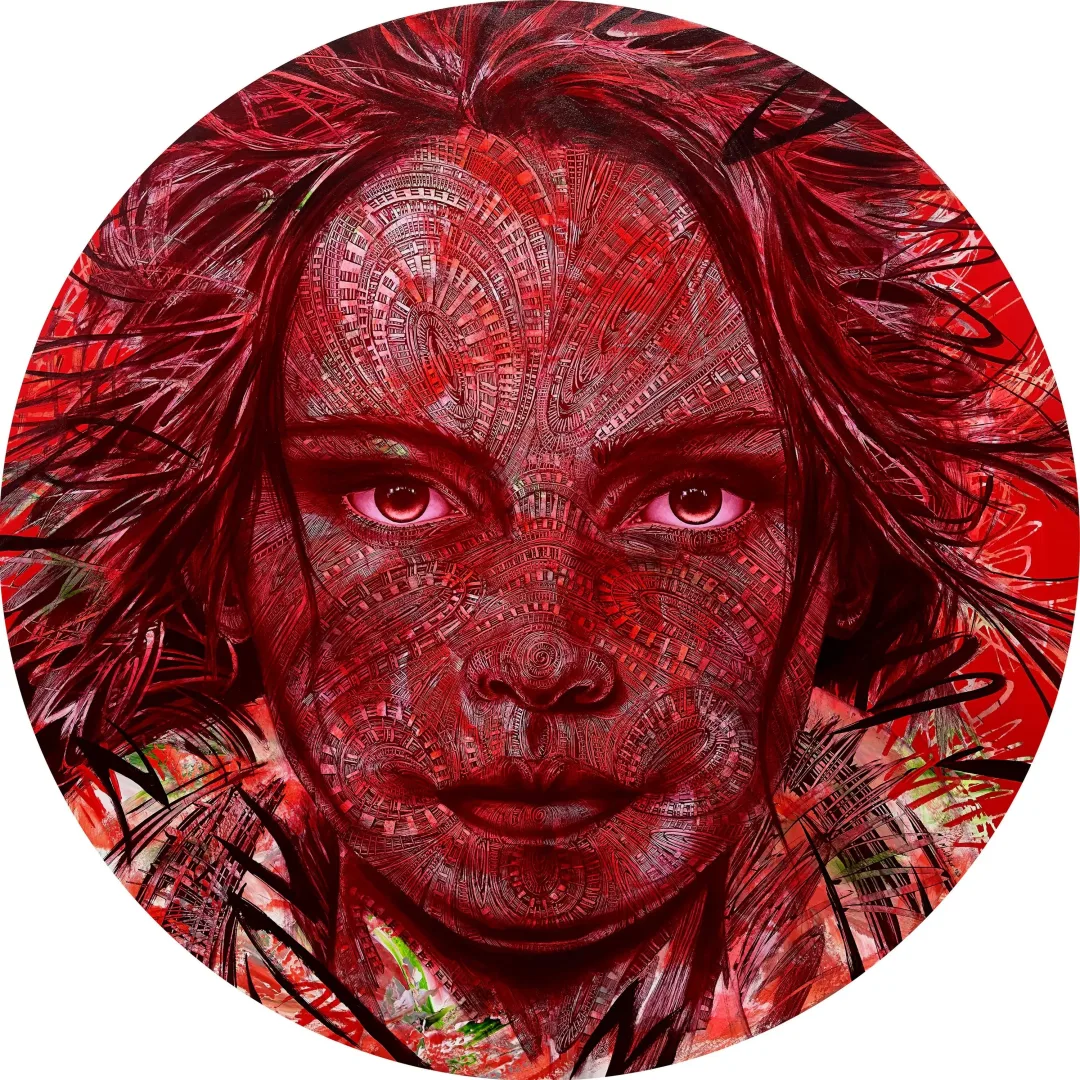 MEVLÜT AKAR — “Reconstruct”, 2023 "Reconstruct" eseri MEVLÜT AKAR tarafından 2023 yılında 150x150 cm ölçülerinde Tuval üzeri akrilik boya tekniği ile yapılmıştır.