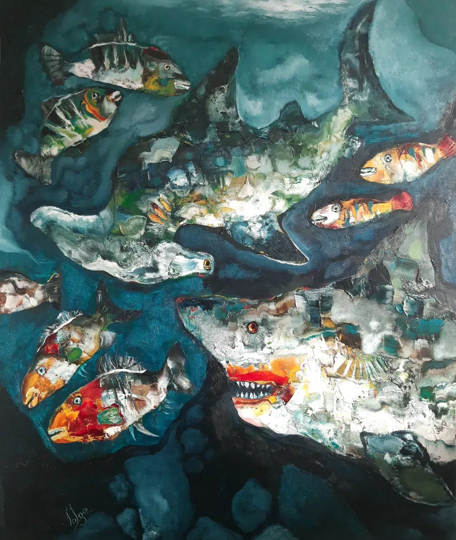 MURAT TOLGA — “İsimsiz” "İsimsiz" eseri MURAT TOLGA tarafından 120x100 cm ölçülerinde Tuval üzeri yağlı boya tekniği ile yapılmıştır.