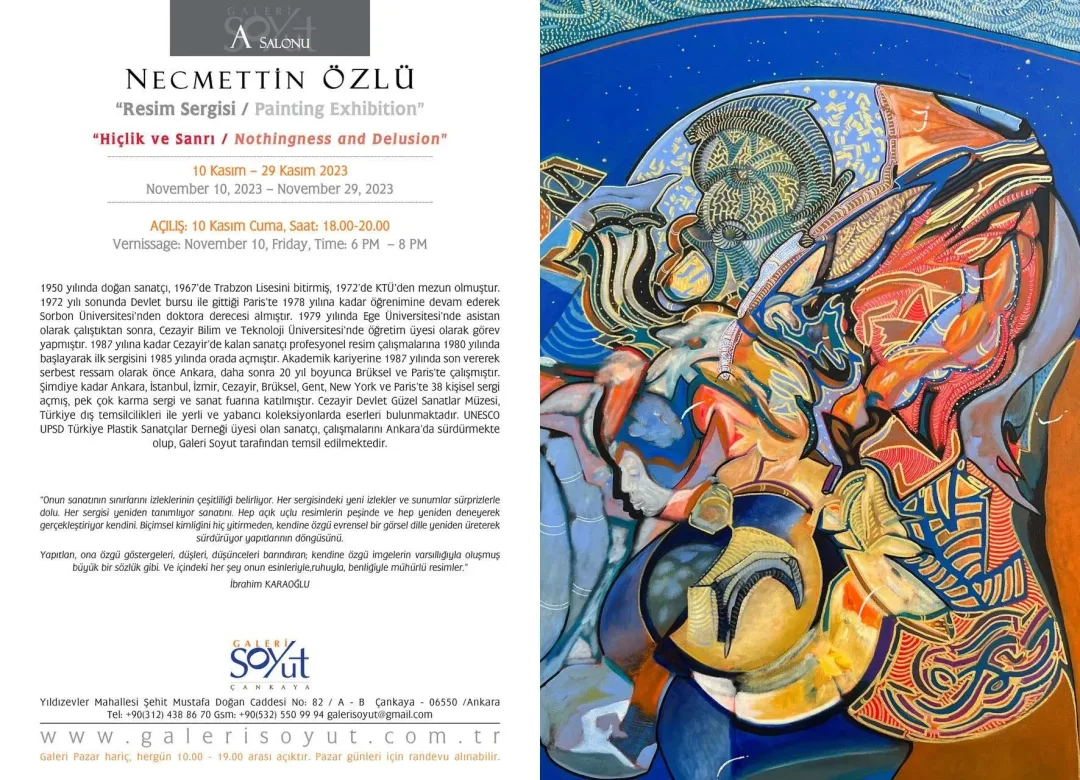 NECMETTİN ÖZLÜ — sergiden görünüm