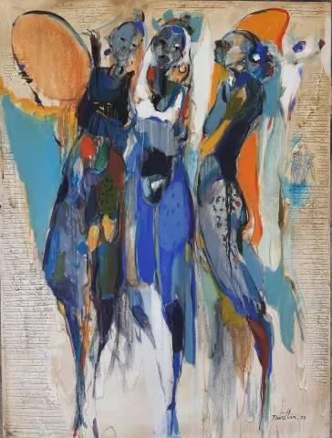 NURETTİN AKKAYA — “Untitled”, 2022 "İsimsiz" eseri NURETTİN AKKAYA tarafından 2022 yılında 120x90 cm ölçülerinde Tuval üzeri yağlı boya tekniği ile yapılmıştır.