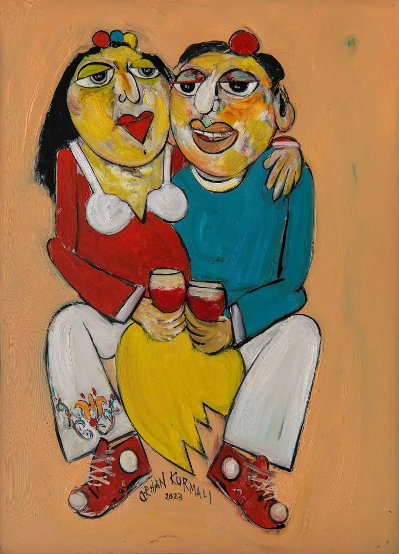yakınlaştır "İsimsiz" eseri ORHAN KURMALI tarafından 69x50 cm ölçülerinde Duralit üzeri yağlı boya tekniği ile yapılmıştır.