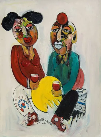 "İsimsiz" eseri ORHAN KURMALI tarafından 80x60 cm ölçülerinde Tuval üzeri yağlı boya tekniği ile yapılmıştır.