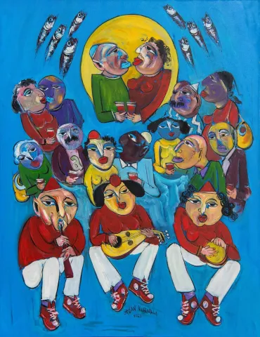 "İsimsiz" eseri ORHAN KURMALI tarafından 100x80 cm ölçülerinde Tuval üzeri yağlı boya tekniği ile yapılmıştır.