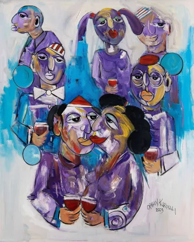 "İsimsiz" eseri ORHAN KURMALI tarafından 100x80 cm ölçülerinde Tuval üzeri yağlı boya tekniği ile yapılmıştır.