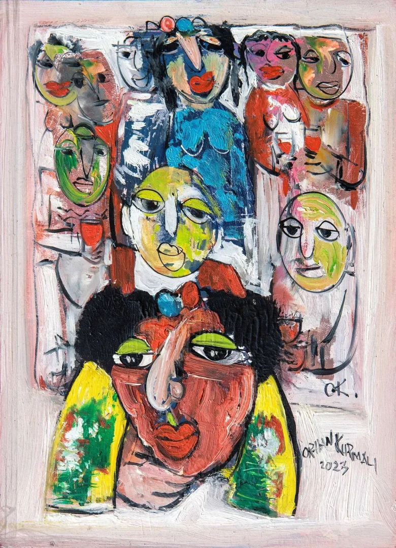 yakınlaştır "İsimsiz" eseri ORHAN KURMALI tarafından 35x26 cm ölçülerinde Duralit üzeri yağlı boya tekniği ile yapılmıştır.