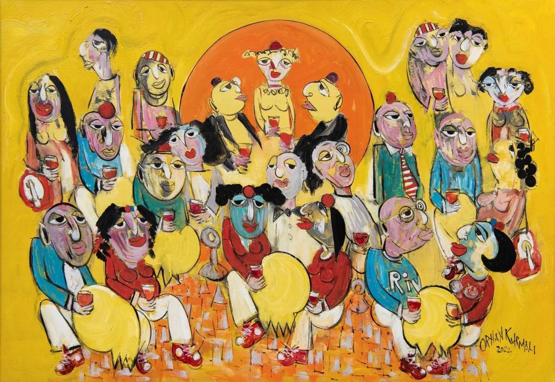 "İsimsiz" eseri ORHAN KURMALI tarafından 70x100 cm ölçülerinde Duralit üzeri yağlı boya tekniği ile yapılmıştır.