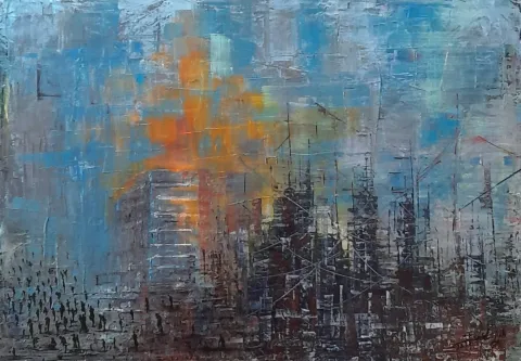 "İsimsiz" eseri SAEED AGHANEJAD tarafından 2019 yılında 35x50 cm ölçülerinde Tuval üzeri yağlı boya tekniği ile yapılmıştır.