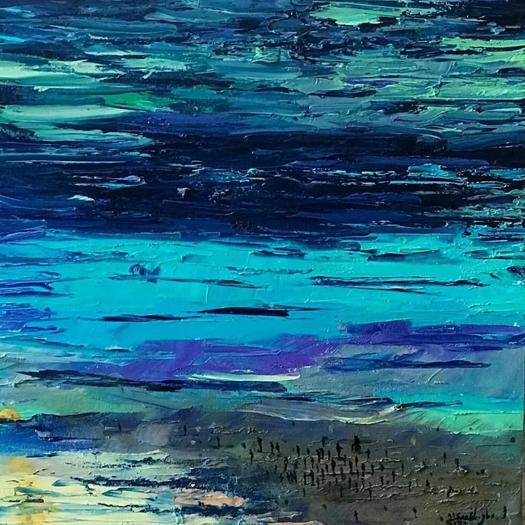 yakınlaştır "İsimsiz" eseri SAEED AGHANEJAD tarafından 2019 yılında 40x40 cm ölçülerinde Tuval üzeri yağlı boya tekniği ile yapılmıştır.