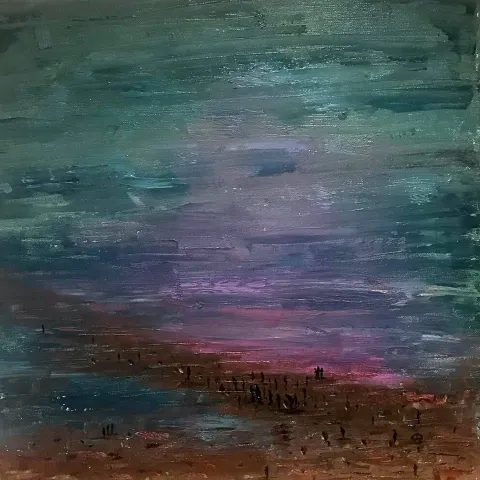 SAEED AGHANEJAD — “İsimsiz”, 2019 "İsimsiz" eseri SAEED AGHANEJAD tarafından 2019 yılında 40x40 cm ölçülerinde Tuval üzeri yağlı boya tekniği ile yapılmıştır.