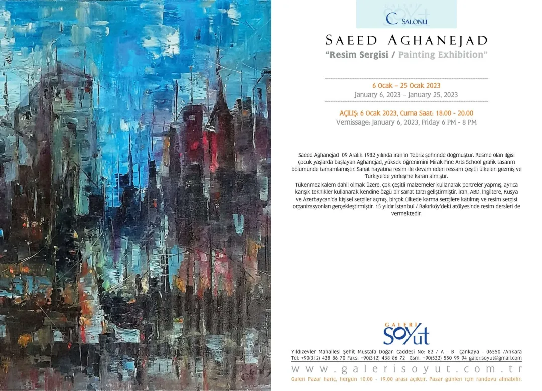 SAEED AGHANEJAD — sergiden görünüm