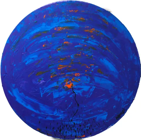 SAEED AGHANEJAD — “İsimsiz”, 2023 "İsimsiz" eseri SAEED AGHANEJAD tarafından 2023 yılında 60x60 cm ölçülerinde Tuval üzeri yağlı boya tekniği ile yapılmıştır.