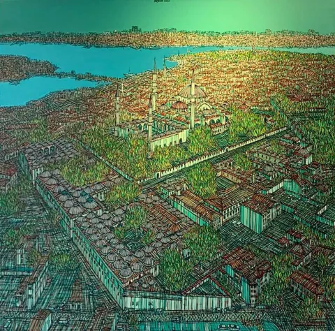 DEVRİM ERBİL — “isimsiz” "isimsiz" eseri DEVRİM ERBİL tarafından 100x100 cm ölçülerinde Tuval üzeri yağlı boya tekniği ile yapılmıştır.