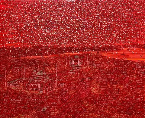 DEVRİM ERBİL — “isimsiz”, 2020 "isimsiz" eseri DEVRİM ERBİL tarafından 2020 yılında 100x120 cm ölçülerinde Tuval üzeri yağlı boya tekniği ile yapılmıştır.