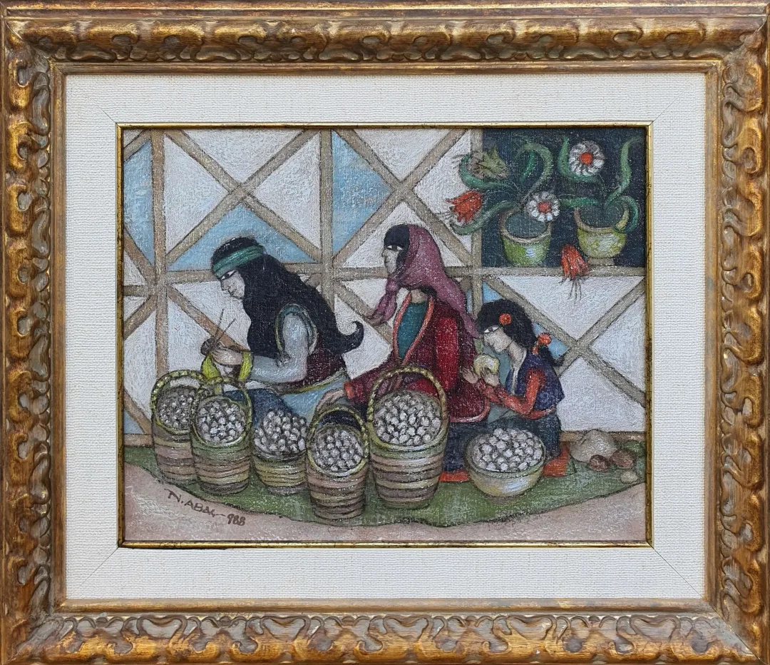 yakınlaştır "İsimsiz" eseri NURİ ABAÇ tarafından 34x42 cm ölçülerinde Tuval üzeri yağlı boya tekniği ile yapılmıştır.
