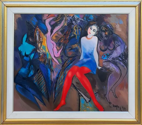 MUSTAFA AYAZ — “Untitled” "İsimsiz" eseri MUSTAFA AYAZ tarafından 60x70 cm ölçülerinde Tuval üzeri yağlı boya tekniği ile yapılmıştır.