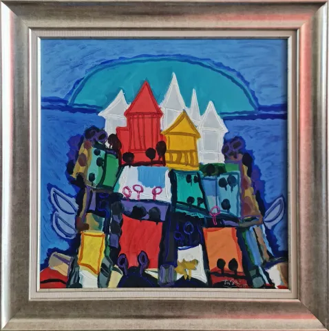 "Marmaris Serisi" eseri ADNAN TURANİ tarafından 2015 yılında 70x70 cm ölçülerinde Tuval üzeri yağlı boya tekniği ile yapılmıştır.