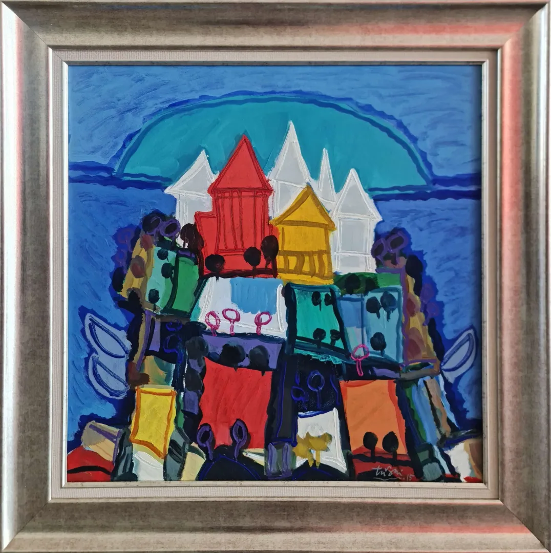 "Marmaris Serisi" eseri ADNAN TURANİ tarafından 2015 yılında 70x70 cm ölçülerinde Tuval üzeri yağlı boya tekniği ile yapılmıştır.