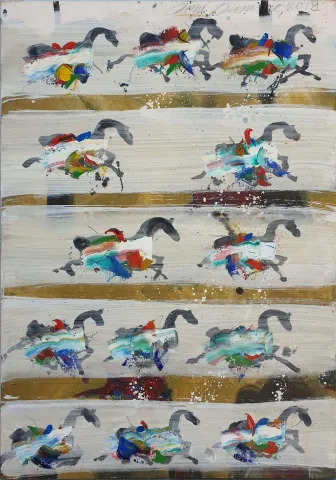 FEVZİ KARAKOÇ — “İsimsiz”, 2018 "İsimsiz" eseri FEVZİ KARAKOÇ tarafından 2018 yılında 100x70 cm ölçülerinde Tuval üzeri yağlı boya tekniği ile yapılmıştır.