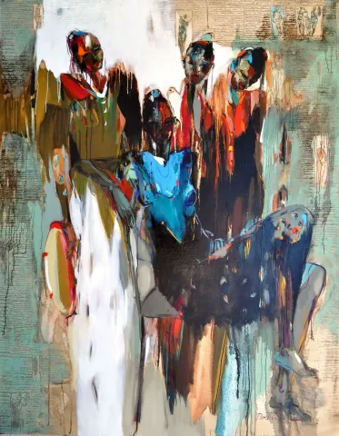 NURETTİN AKKAYA — “Untitled”, 2017 "İsimsiz" eseri NURETTİN AKKAYA tarafından 2017 yılında 180x140 cm ölçülerinde Tuval üzeri yağlı boya tekniği ile yapılmıştır.