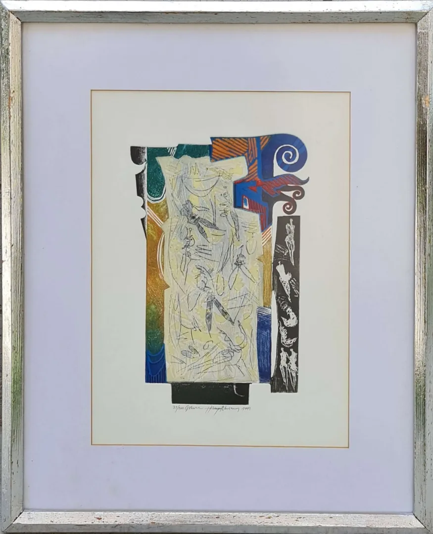 yakınlaştır "İsimsiz" eseri HAYATİ MİSMAN tarafından 1999 yılında 36x26 cm ölçülerinde Gravür tekniği ile yapılmıştır.