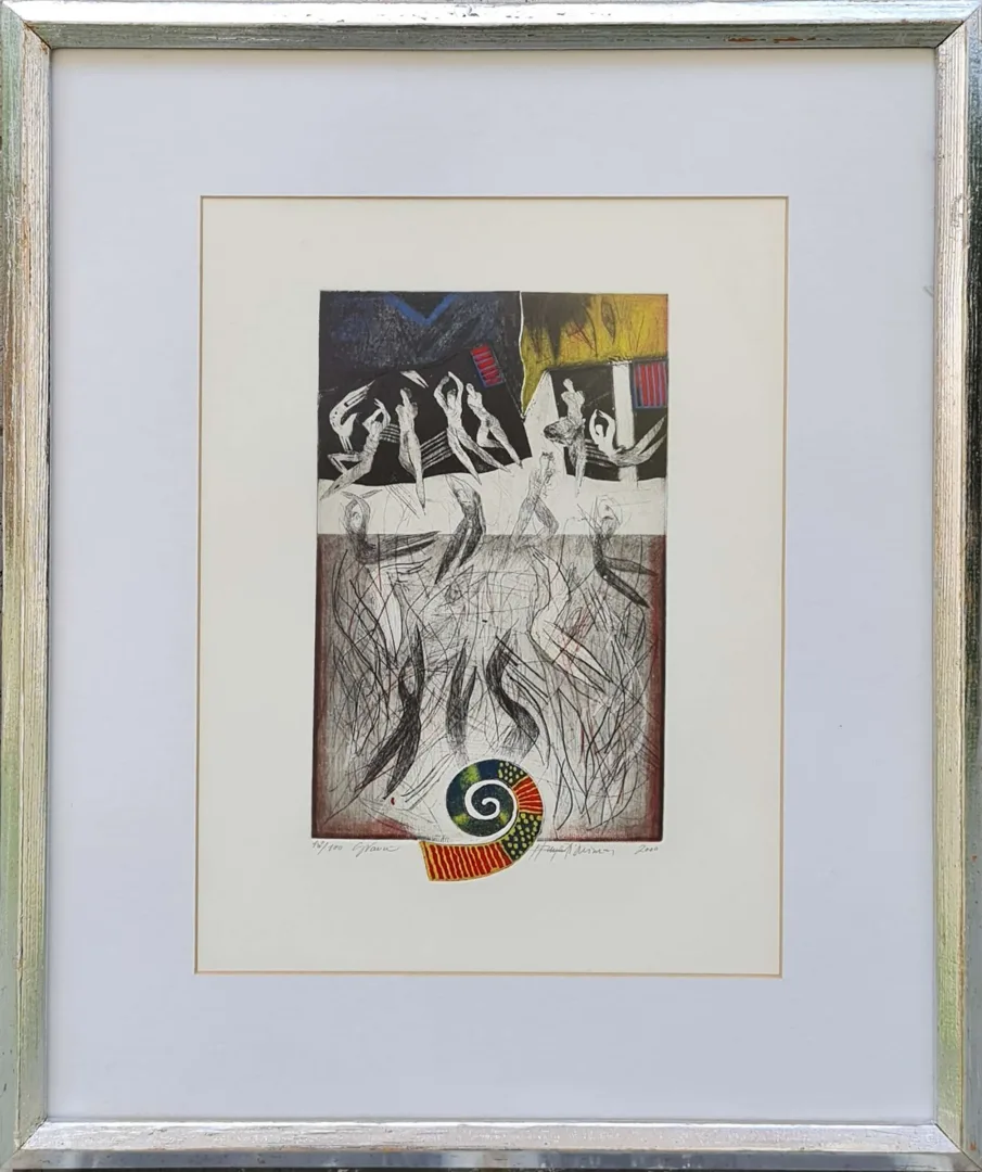 HAYATİ MİSMAN — “Untitled”, 2000 "İsimsiz" eseri HAYATİ MİSMAN tarafından 2000 yılında 36x26 cm ölçülerinde Gravür tekniği ile yapılmıştır.