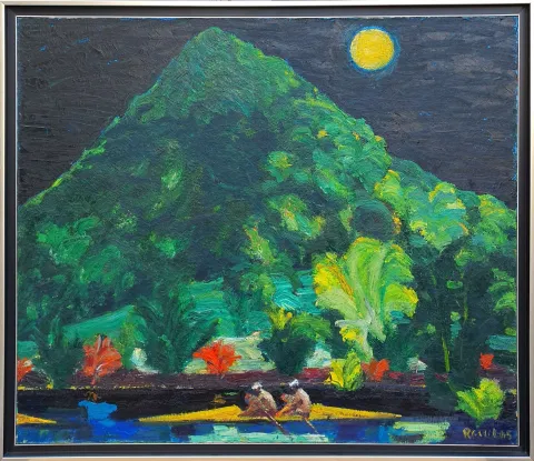 "İsimsiz" eseri RESUL AYTEMÜR tarafından 2005 yılında 110x130 cm ölçülerinde Tuval üzeri yağlı boya tekniği ile yapılmıştır.