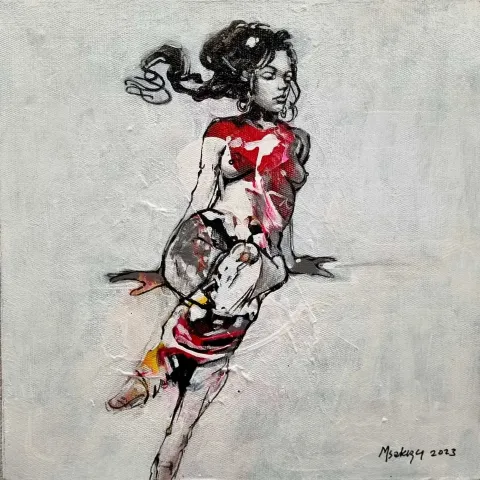 MEHMET SAKIZCI — “Güzle”, 2023 "Güzle" eseri MEHMET SAKIZCI tarafından 2023 yılında 25x25 cm ölçülerinde Tuval üzeri akrilik boya tekniği ile yapılmıştır.