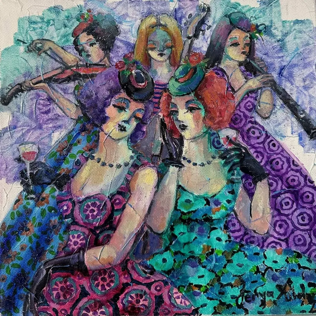 Bu eser DERYA YILDIZ tarafından 2023 yılında 25x25 cm ölçülerinde Tuval üzeri yağlı boya tekniği ile yapılmıştır.