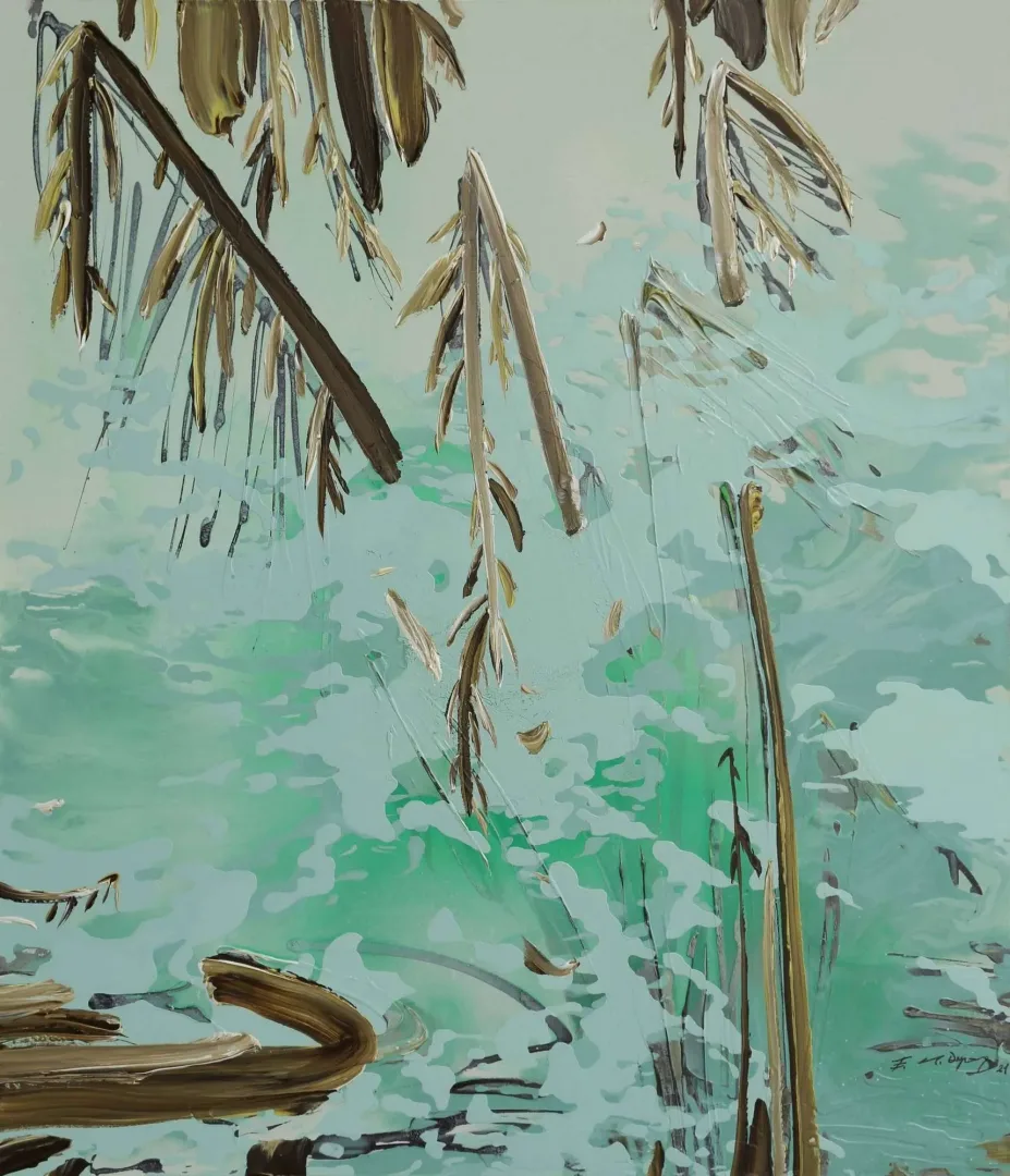 YILDIZ DOYRAN — “İsimsiz”, 2021 "İsimsiz" eseri YILDIZ DOYRAN tarafından 2021 yılında 140x120 cm ölçülerinde Tuval üzeri akrilik boya tekniği ile yapılmıştır.