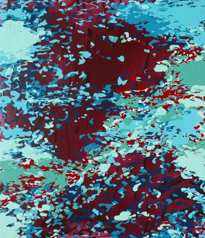 YILDIZ DOYRAN — “İsimsiz”, 2021 "İsimsiz" eseri YILDIZ DOYRAN tarafından 2021 yılında 150x130 cm ölçülerinde Tuval üzeri akrilik boya tekniği ile yapılmıştır.