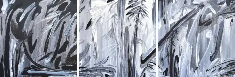 YILDIZ DOYRAN — “Kış Dizisinden - I-II-III (3 adet 70x70cm)”, 2018 "Kış Dizisinden - I-II-III (3 adet 70x70cm)" eseri YILDIZ DOYRAN tarafından 2018 yılında 70x210 cm ölçülerinde Tuval üzeri akrilik boya tekniği ile yapılmıştır.