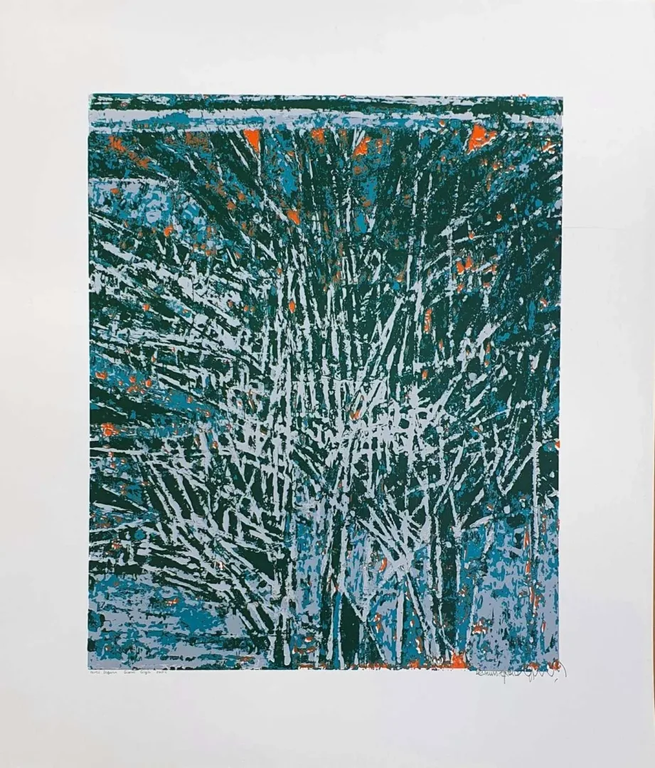 "İsimsiz" eseri DEVRİM ERBİL tarafından 2013 yılında 70x70 cm ölçülerinde Serigrafi tekniği ile yapılmıştır.