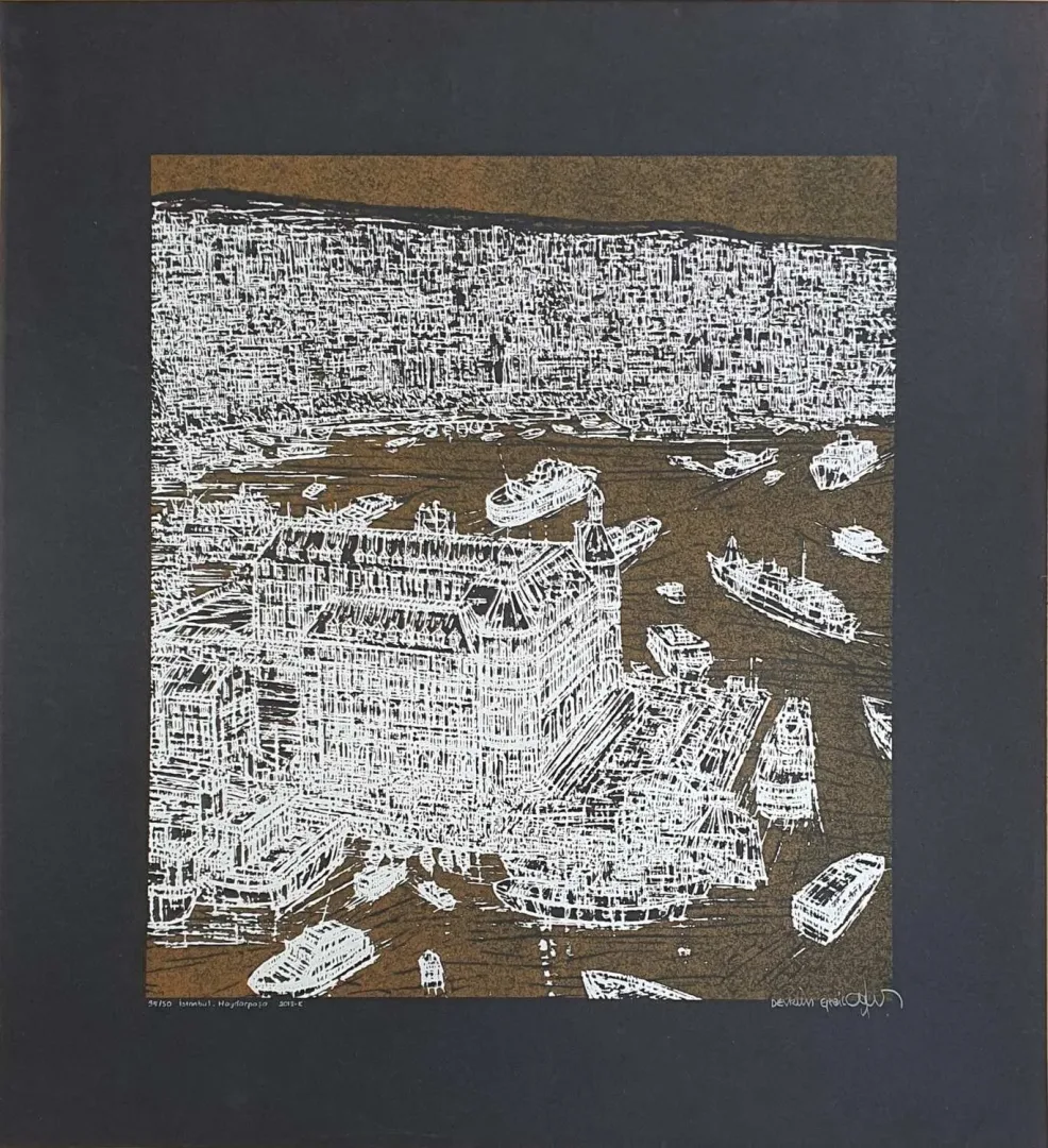 "İsimsiz" eseri DEVRİM ERBİL tarafından 2011 yılında 100x70 cm ölçülerinde Serigrafi tekniği ile yapılmıştır.