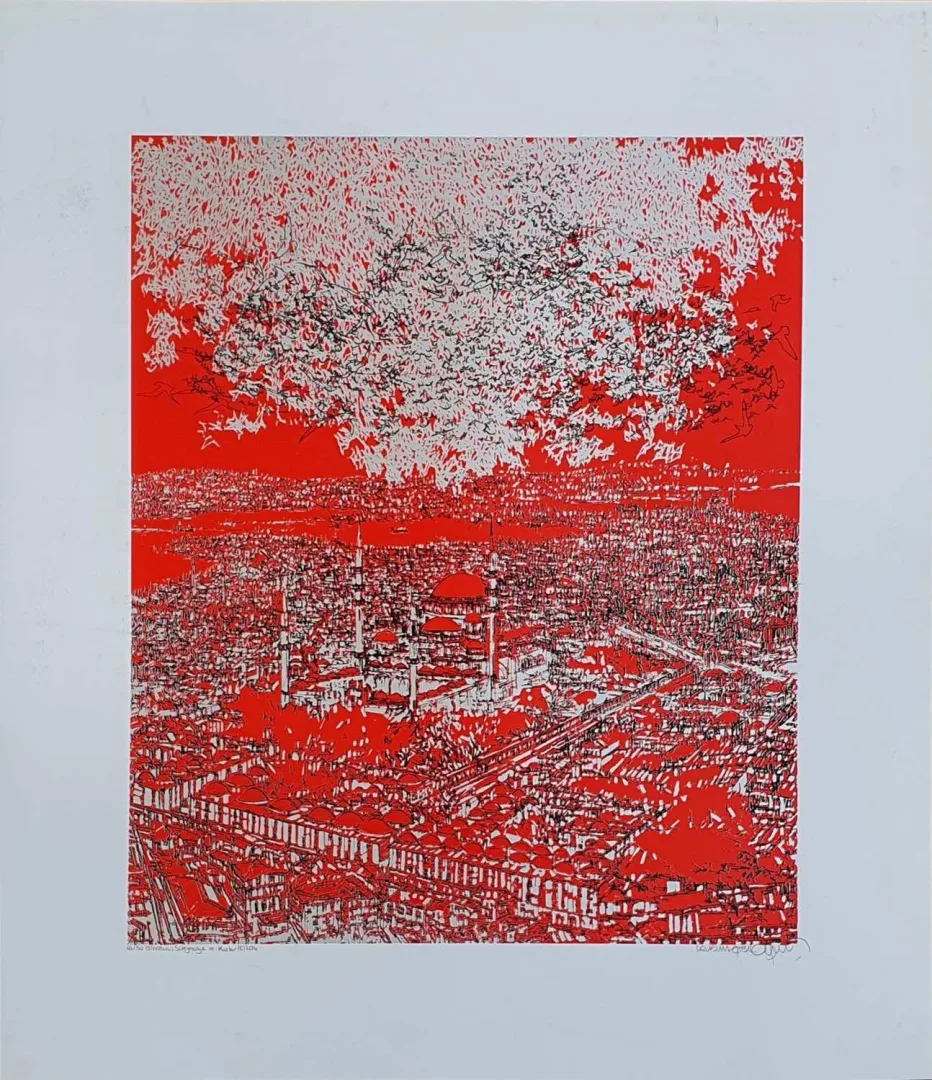 "İsimsiz" eseri DEVRİM ERBİL tarafından 2011 yılında 100x70 cm ölçülerinde Serigrafi tekniği ile yapılmıştır.
