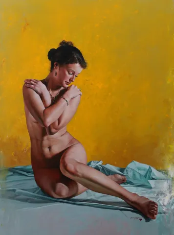 HASAN SAYGIN tarafından 2019 yılında 130x97 cm ölçülerinde Tuval üzeri yağlı boya tekniği ile yapılmıştır.