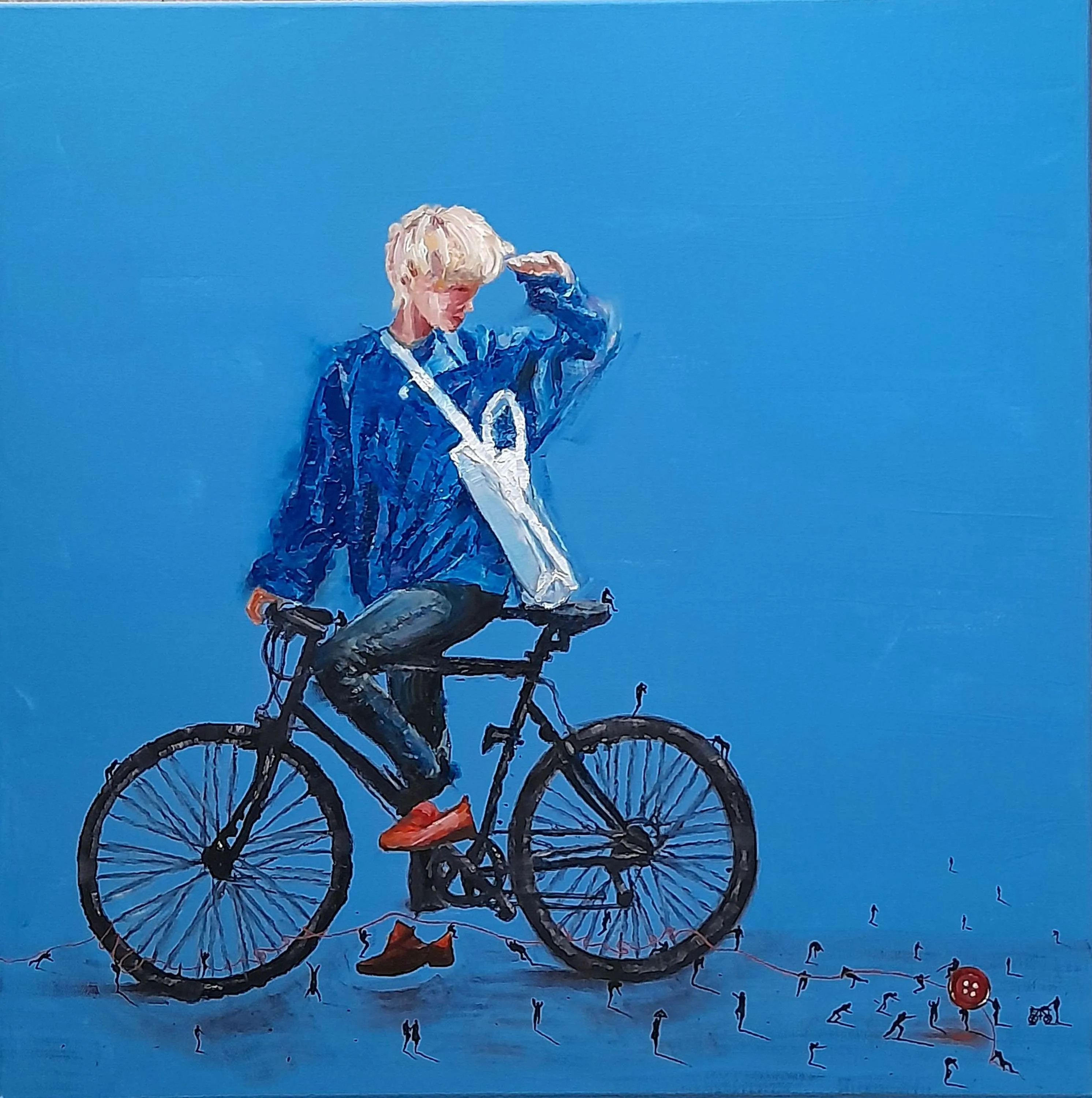 "İsimsiz" eseri SAEED AGHANEJAD tarafından 2024 yılında 60x60 cm ölçülerinde Tuval üzeri yağlı boya tekniği ile yapılmıştır.
