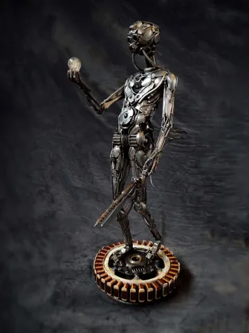 MUSTAFA TUĞRUL — “Karahindiba Hasadı”, 2024 "Karahindiba Hasadı" eseri MUSTAFA TUĞRUL tarafından 2024 yılında 74x47x30 cm ölçülerinde Metal tekniği ile yapılmıştır.