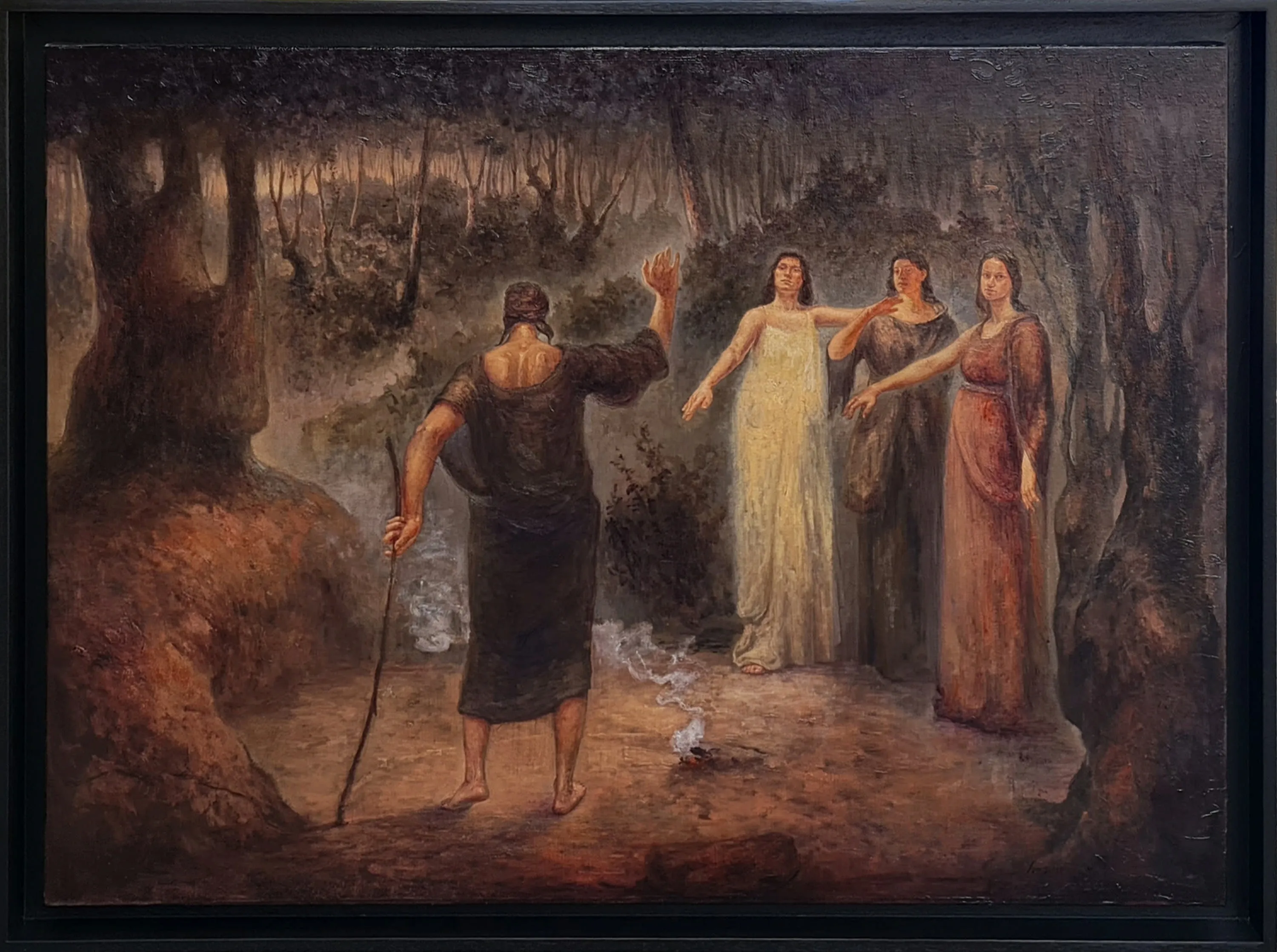 "Karar" eseri HASAN BAYKUŞ tarafından 2024 yılında 80x110 cm ölçülerinde Tuval üzeri yağlı boya tekniği ile yapılmıştır.