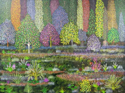 BAYRAM GÜMÜŞ — “Peyzaj-I”, 2023 "Peyzaj-I" eseri BAYRAM GÜMÜŞ tarafından 2023 yılında 60x80 cm ölçülerinde Tuval üzeri yağlı boya tekniği ile yapılmıştır.