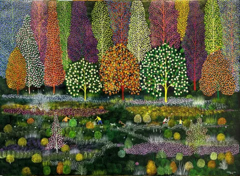 BAYRAM GÜMÜŞ — “Peyzaj-II”, 2023 "Peyzaj-II" eseri BAYRAM GÜMÜŞ tarafından 2023 yılında 60x80 cm ölçülerinde Tuval üzeri yağlı boya tekniği ile yapılmıştır.