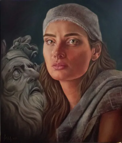 "The Past" eseri MELODY ABEDY tarafından 2024 yılında 60x60 cm ölçülerinde Tuval üzeri yağlı boya tekniği ile yapılmıştır.