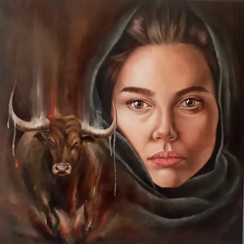 "İsimsiz" eseri MELODY ABEDY tarafından 2024 yılında 60x60 cm ölçülerinde Tuval üzeri yağlı boya tekniği ile yapılmıştır.