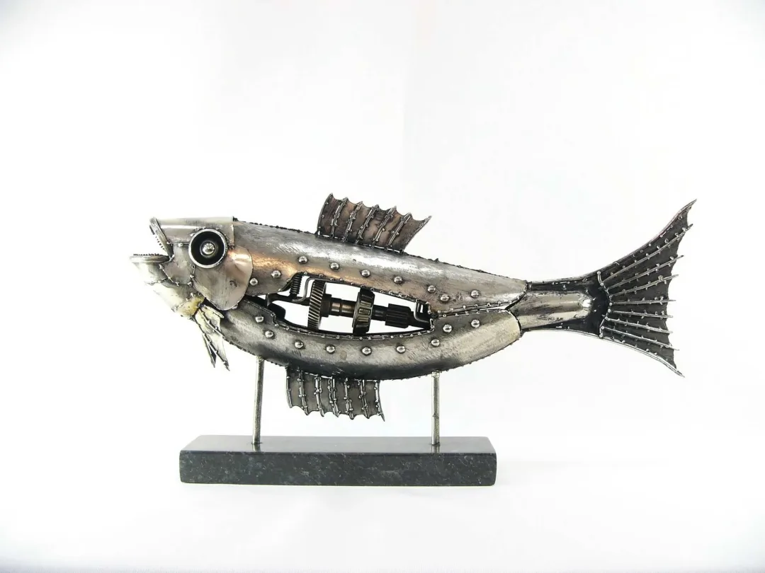 yakınlaştır "Balık-I" eseri ÖZER AKTAŞ tarafından 2024 yılında 43x38x14 cm ölçülerinde Metal heykel tekniği ile yapılmıştır.