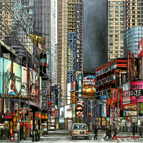 HATİCE YAMAN — “Untitled”, 2024 "İsimsiz" eseri HATİCE YAMAN tarafından 2024 yılında 40x40 cm ölçülerinde Tuva üzeri yağlı boya tekniği ile yapılmıştır.