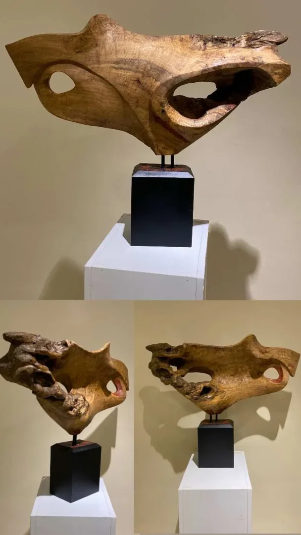 "İsimsiz" eseri AZİMET KARAMAN tarafından 2024 yılında 67x78x16 cm ölçülerinde Ahşap Yontma (zeytin) tekniği ile yapılmıştır.